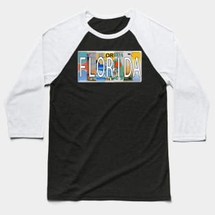 Florida License Plates Baseball T-Shirt